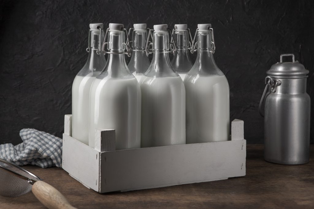 shelf stable milk cartons pantry